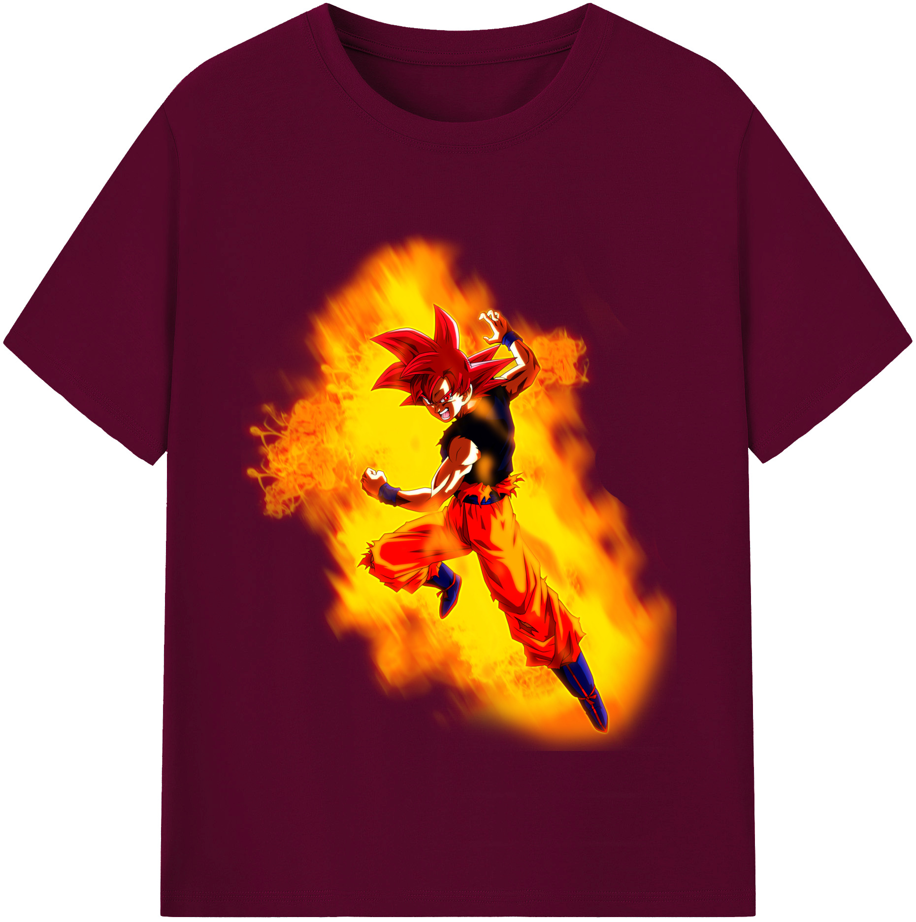 （画像用） ドラゴンボール 孫悟空（そん ごくう）Son Goku カカロット DRAGON BALL Kakarotto レディースカジュアルプリントTシャツ（綿100％）